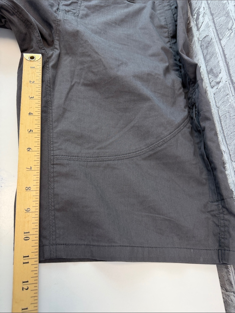 Woman's KUHL Dark Gray Casual Shorts with Back Patch Pockets - Picture 5 of 8